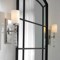 Uttermost Campania 1 Light Carved Glass Sconce