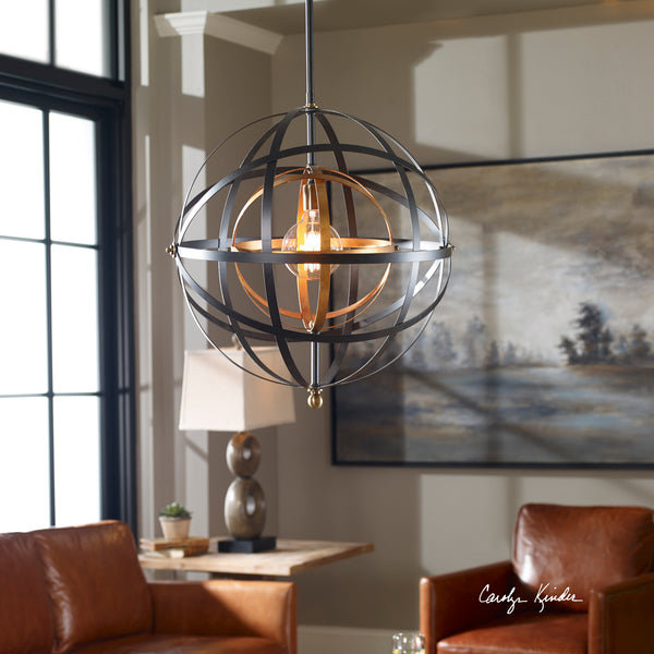 Uttermost Rondure 1 Light Sphere Pendant