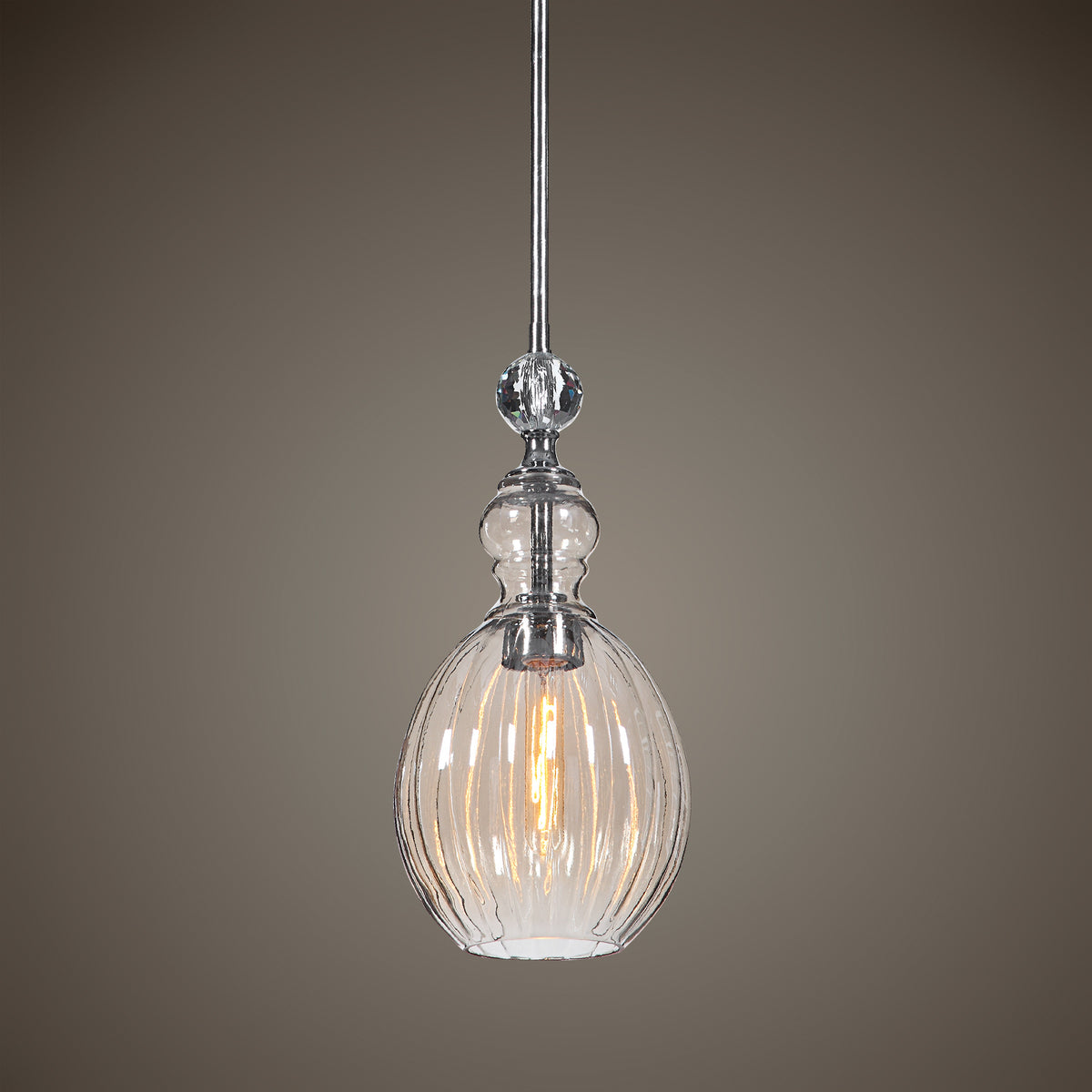 Uttermost GiGi 1 Light Glass Mini Pendant
