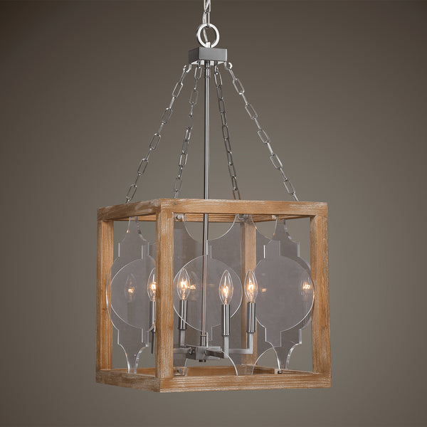 Uttermost Perspex 4 Light Lantern Pendant