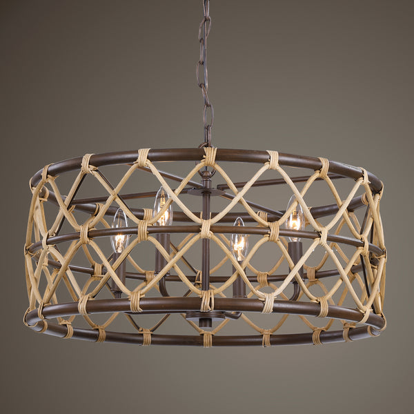 Uttermost Hilo 4 Light Drum Pendant