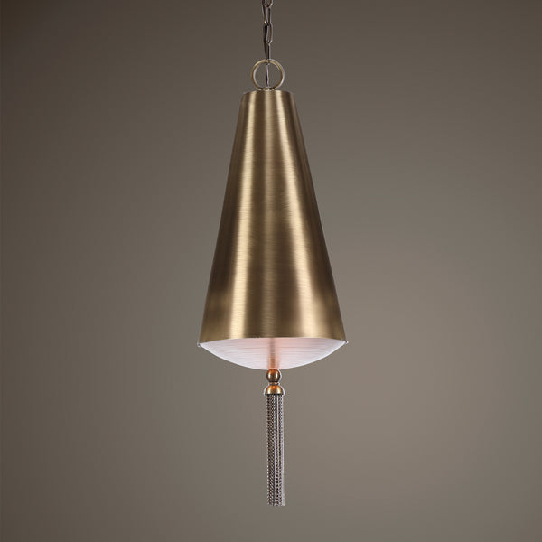 Uttermost Nador 1 Light Brass Pendant