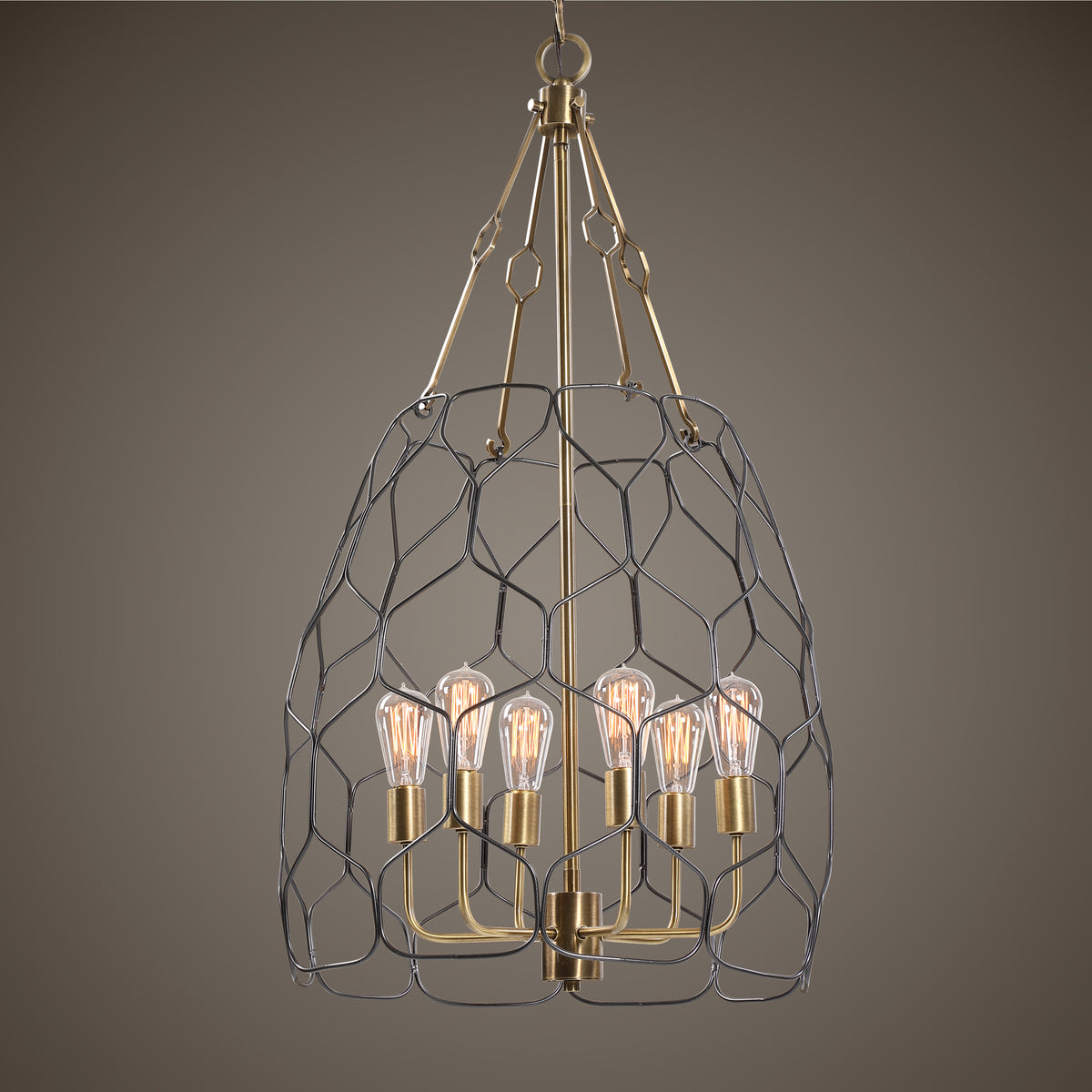 Uttermost Halstead 6 Light Farmhouse Pendant