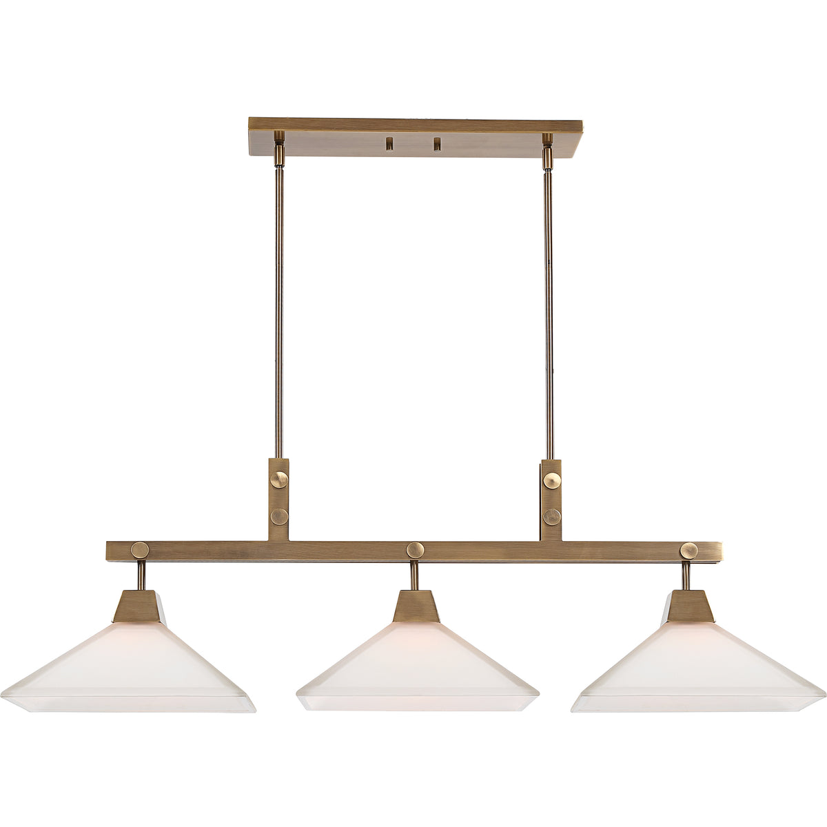 Uttermost Brookdale Industrial 3 Light Linear Chandelier