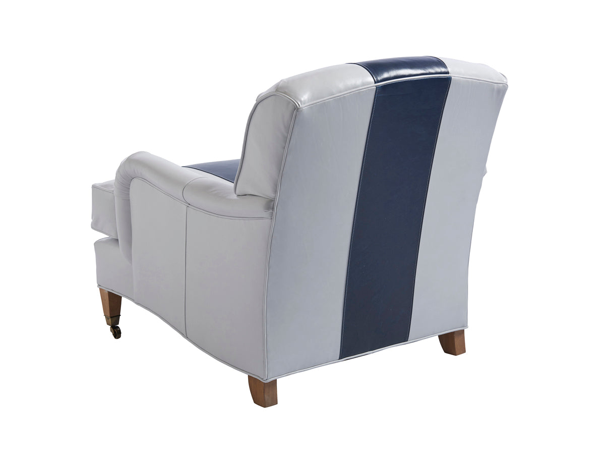 Sydney Leather Chair With Brass Caster