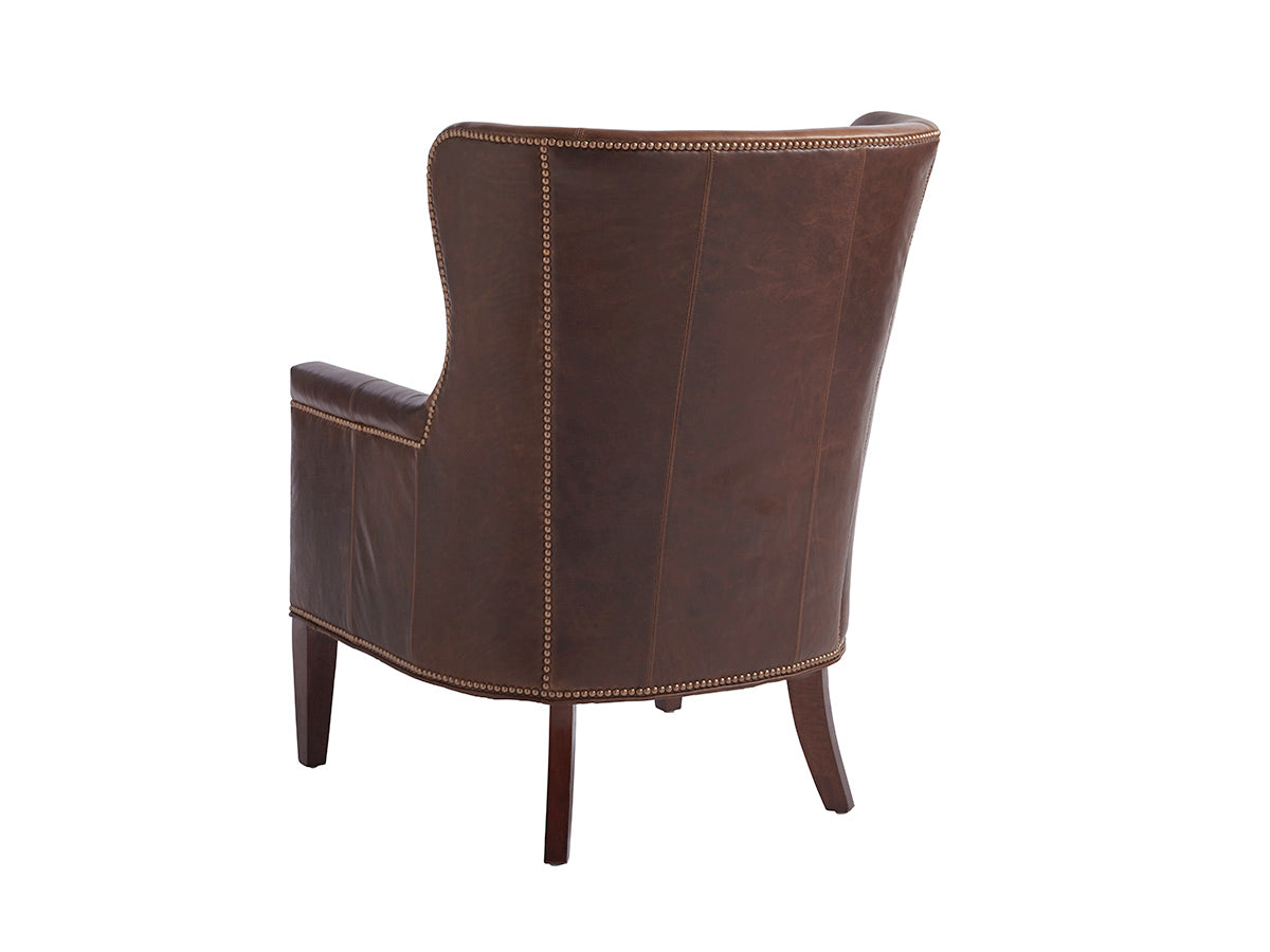 Avery Leather Wing Chair