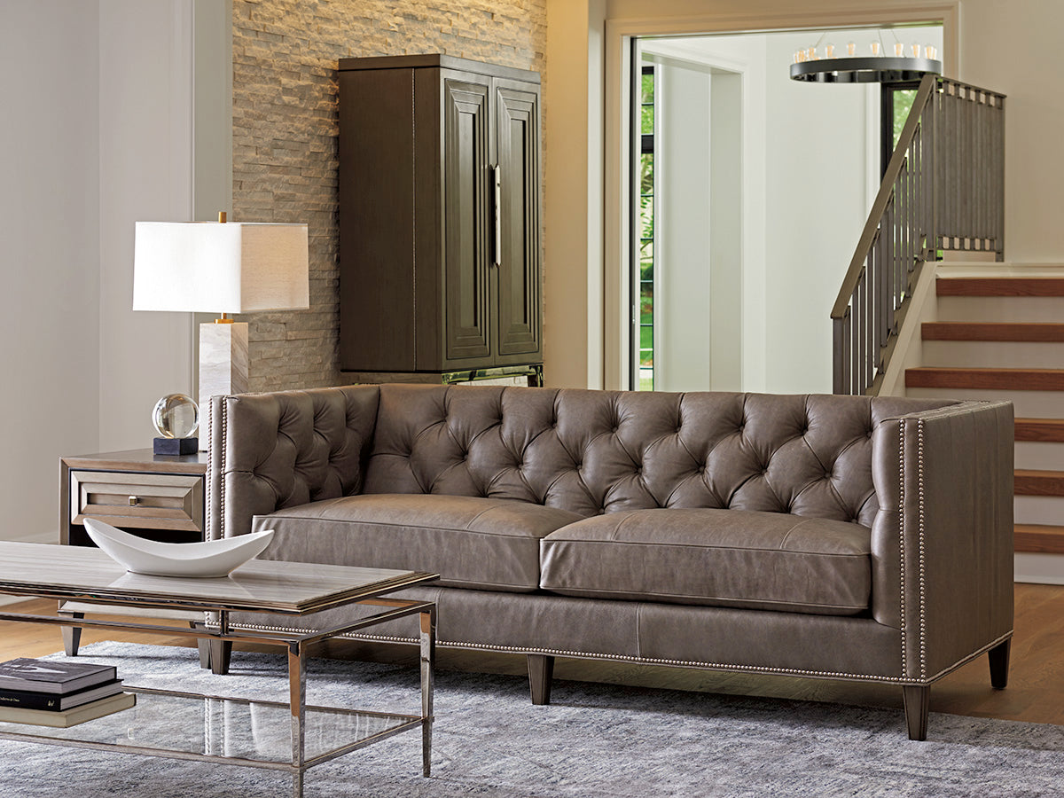 Camille Leather Sofa
