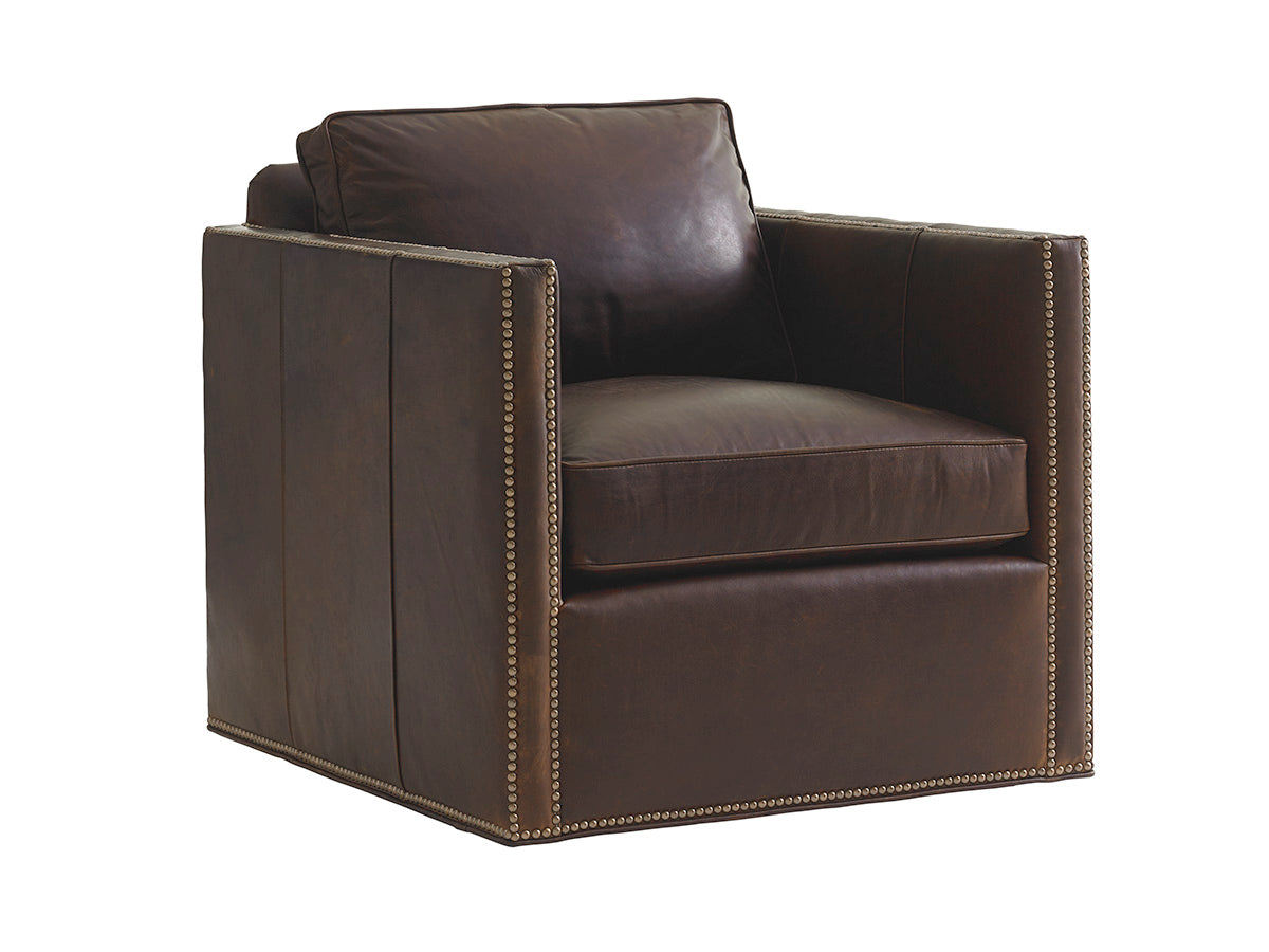 Hinsdale Leather Swivel Chair