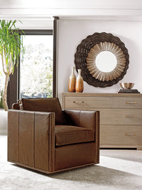 Hinsdale Leather Swivel Chair