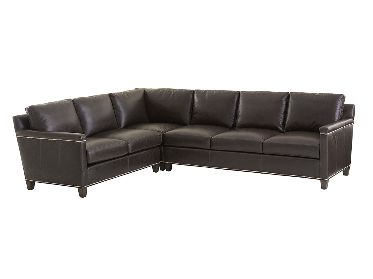 Strada Leather Sectional Sofa