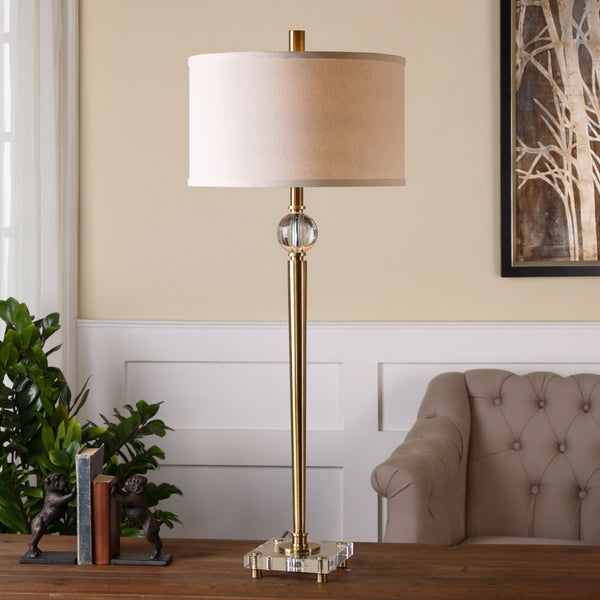 Uttermost Mesita Brass Buffet Lamp