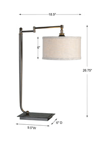 Uttermost Lamine Dark Bronze Desk Lamp