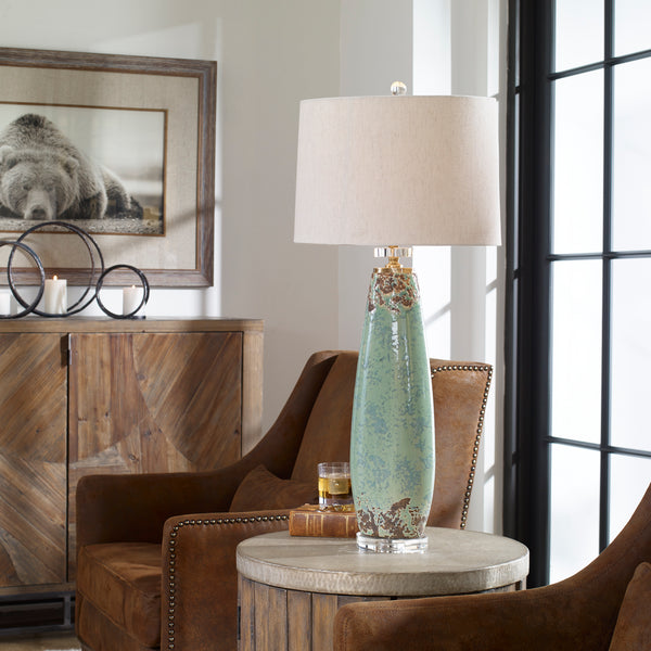 Uttermost Rovasenda Mint Green Table Lamp