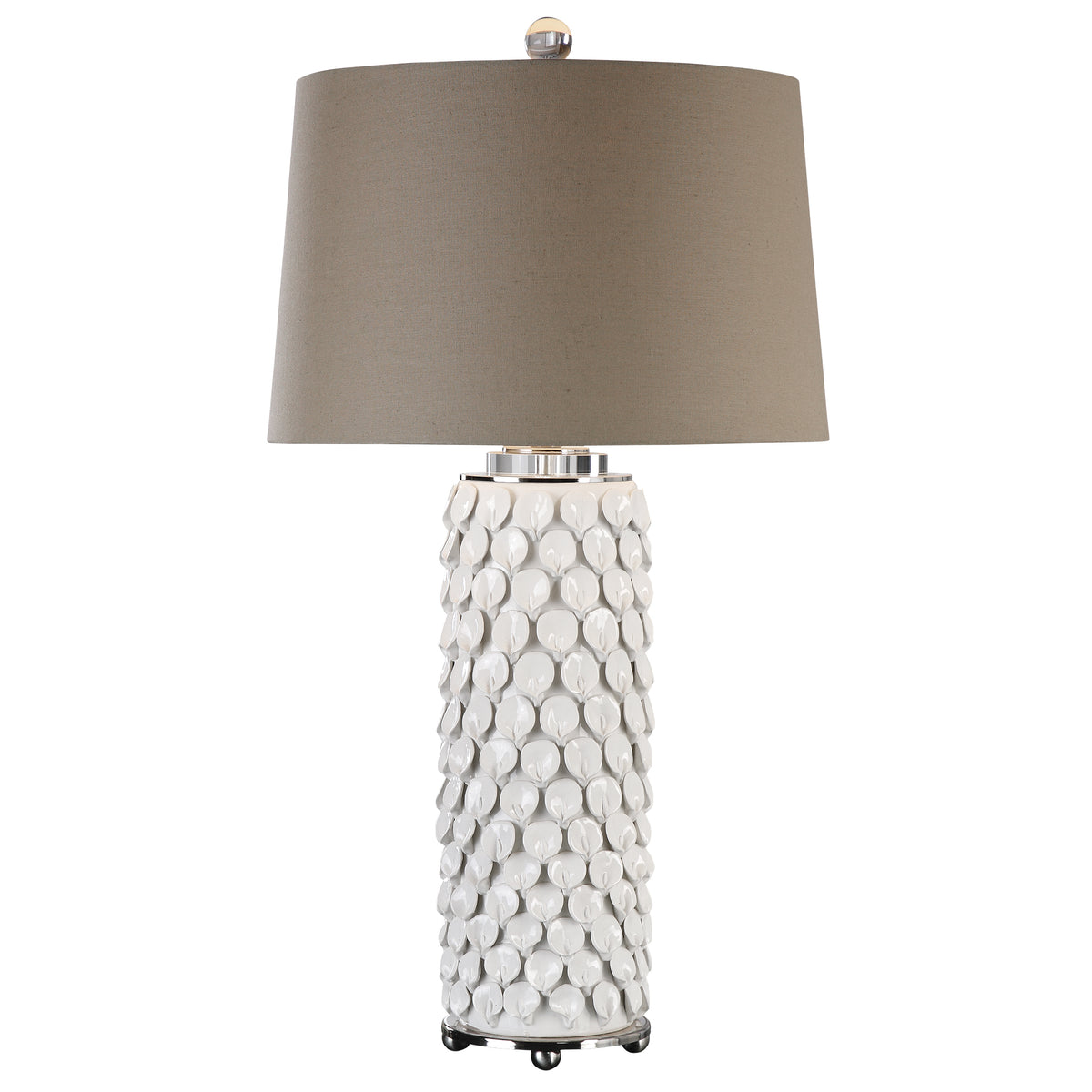 Uttermost Calla Lillies Gloss White Lamp
