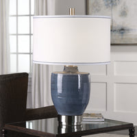 Uttermost Sylvaine Blue-Gray Glaze Lamp
