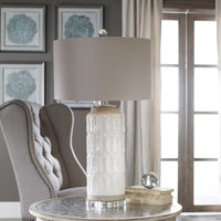 Uttermost Athilda Gloss White Table Lamp