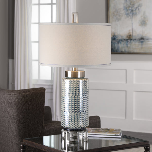 Uttermost Vanora Cerulean Blue Table Lamp