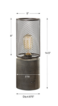 Uttermost Ledro Thick Concrete Lamp