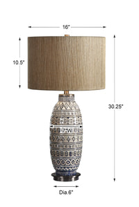 Uttermost Lokni Aged Ivory Table Lamp