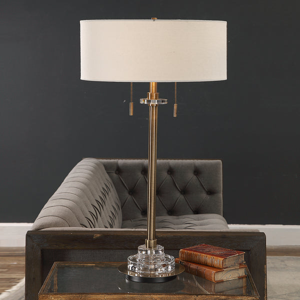 Uttermost Harlyn Antique Brass Lamp