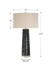 Uttermost Chamila Dark Charcoal Lamp