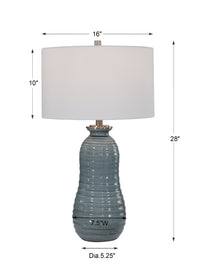 Uttermost Zaila Light Blue Table Lamp