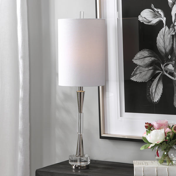 Uttermost Azaria Polished Nickel Buffet Lamp