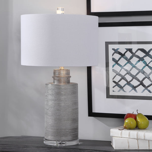 Uttermost Anitra Metallic Silver Table Lamp