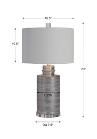 Uttermost Anitra Metallic Silver Table Lamp