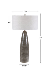 Uttermost Cosmo Charcoal Table Lamp