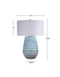 Uttermost Talima Pastel Blue Table Lamp