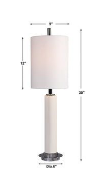 Uttermost Windsor Ivory Crackle Buffet Lamp