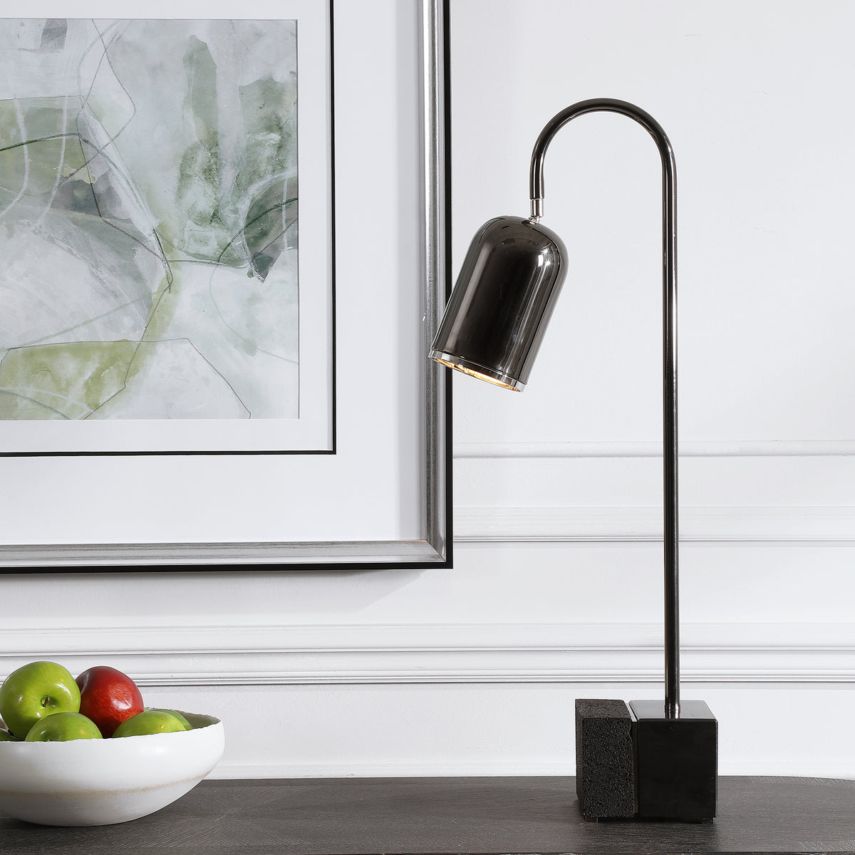 Uttermost Umbra Black Nickel Lamp