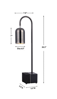 Uttermost Umbra Black Nickel Lamp