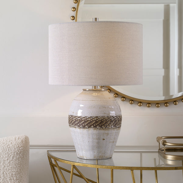 Uttermost Poul Crackled Table Lamp