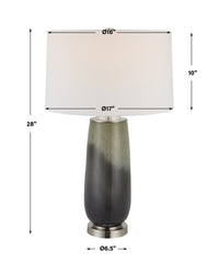 Uttermost Campa Gray-Blue Table Lamp