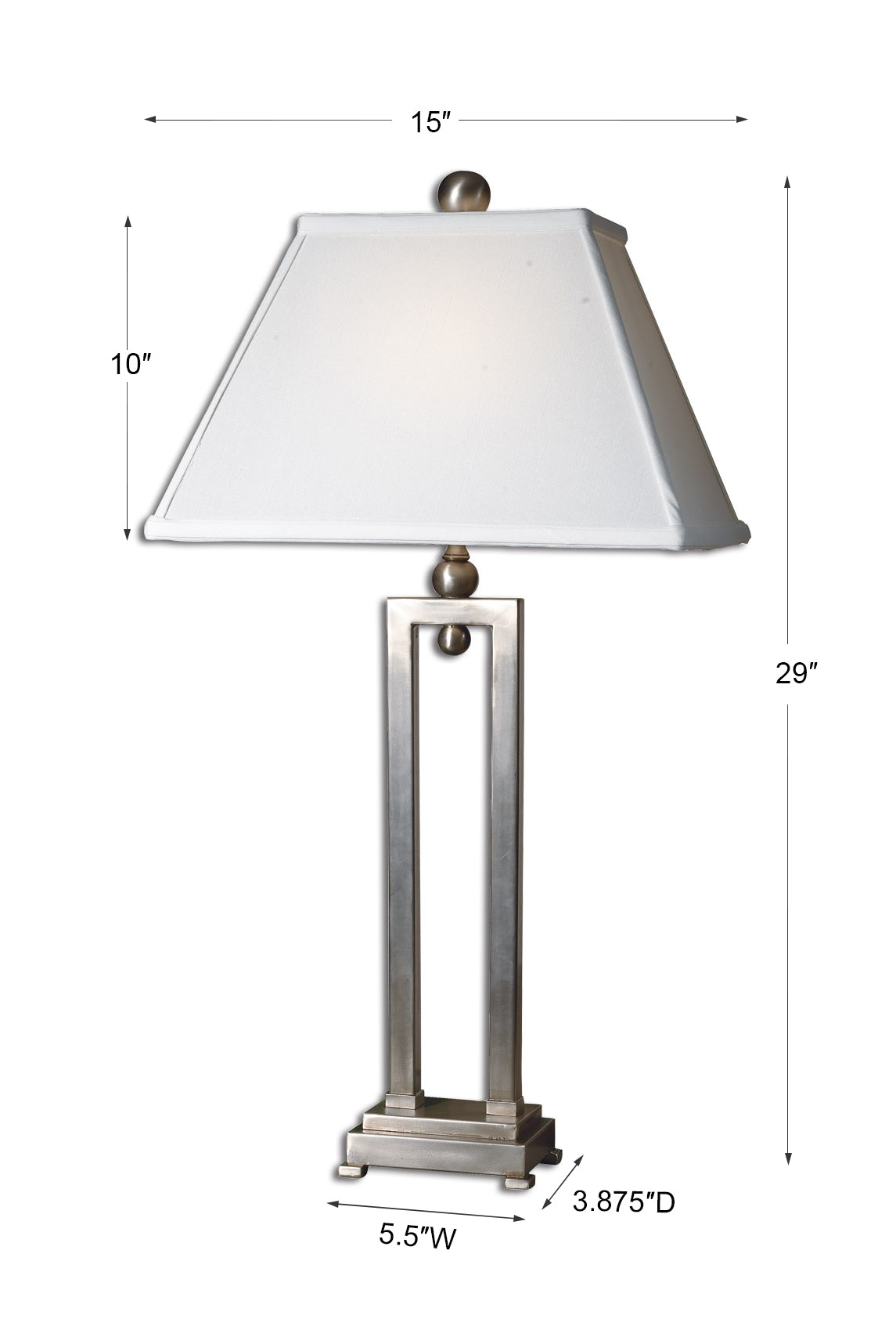 Uttermost Conrad Silver Table Lamp