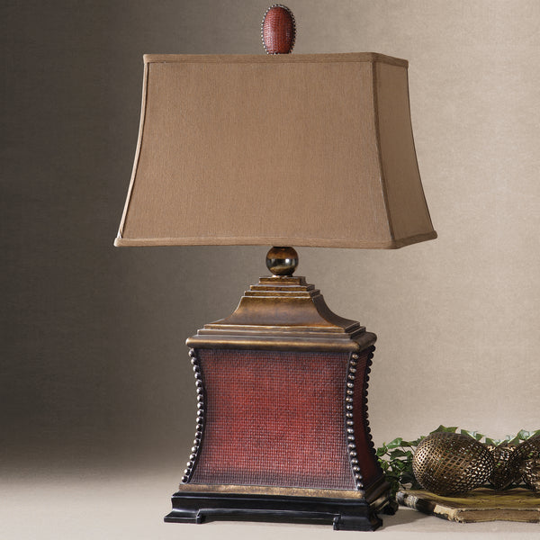 Uttermost Pavia Red Table Lamp