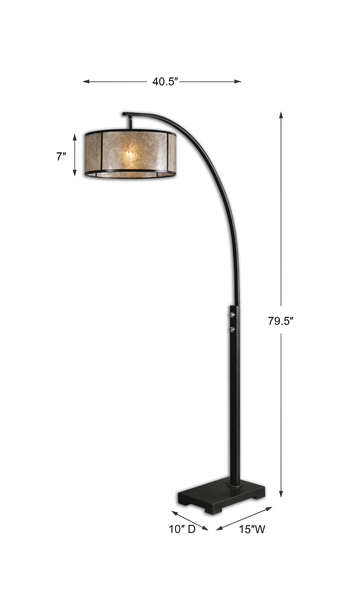 Uttermost Cairano Drum Shade Floor Lamp