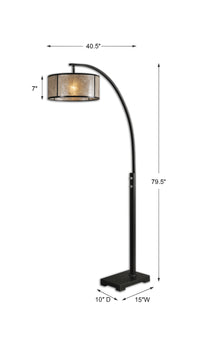 Uttermost Cairano Drum Shade Floor Lamp