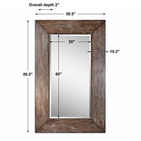Uttermost Langford Large Wood Mirror