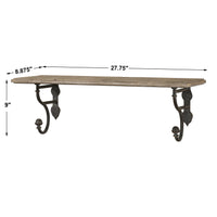 Uttermost Gualdo Aged Wood Shelf