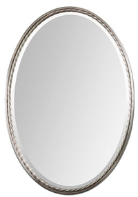 Uttermost Casalina Nickel Oval Mirror