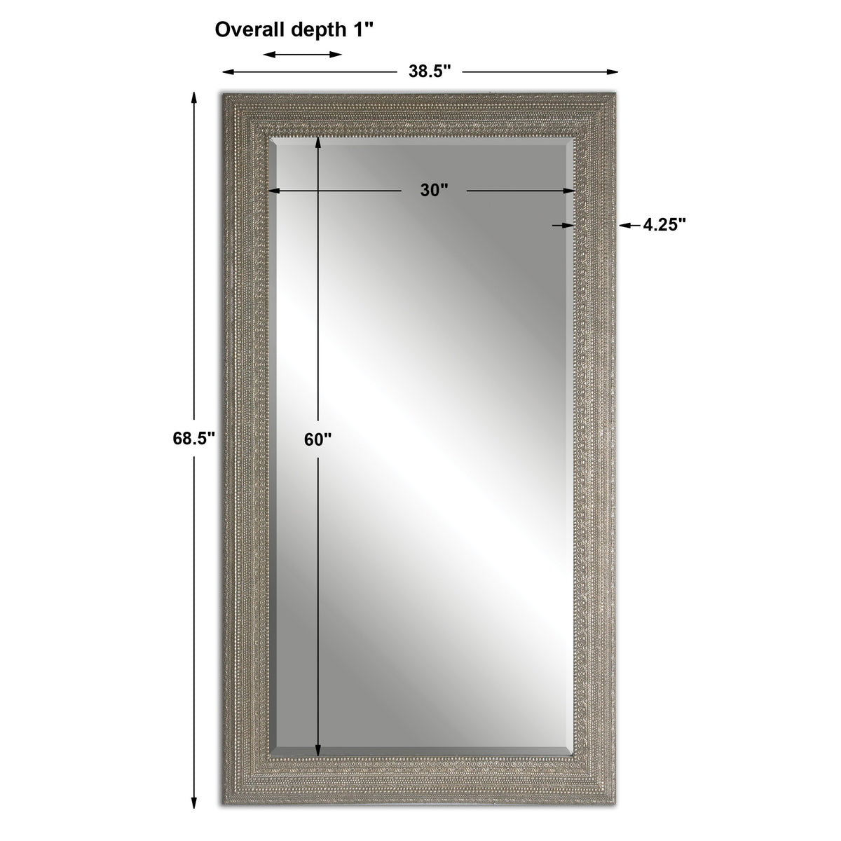 Uttermost Malika Antique Silver Mirror
