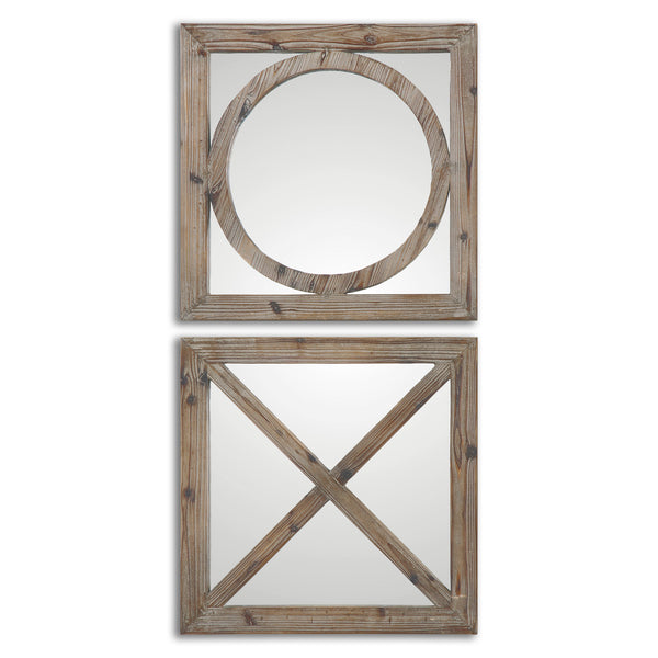 Uttermost Baci E Abbracci, Wooden Mirrors S/2
