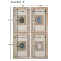 Uttermost Agate Stone, S/4