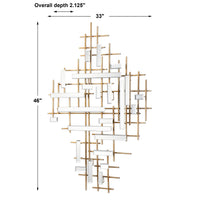 Uttermost Apollo Gold & Mirrored Wall Art