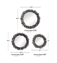 Uttermost Galena Round Mirrors, S/3
