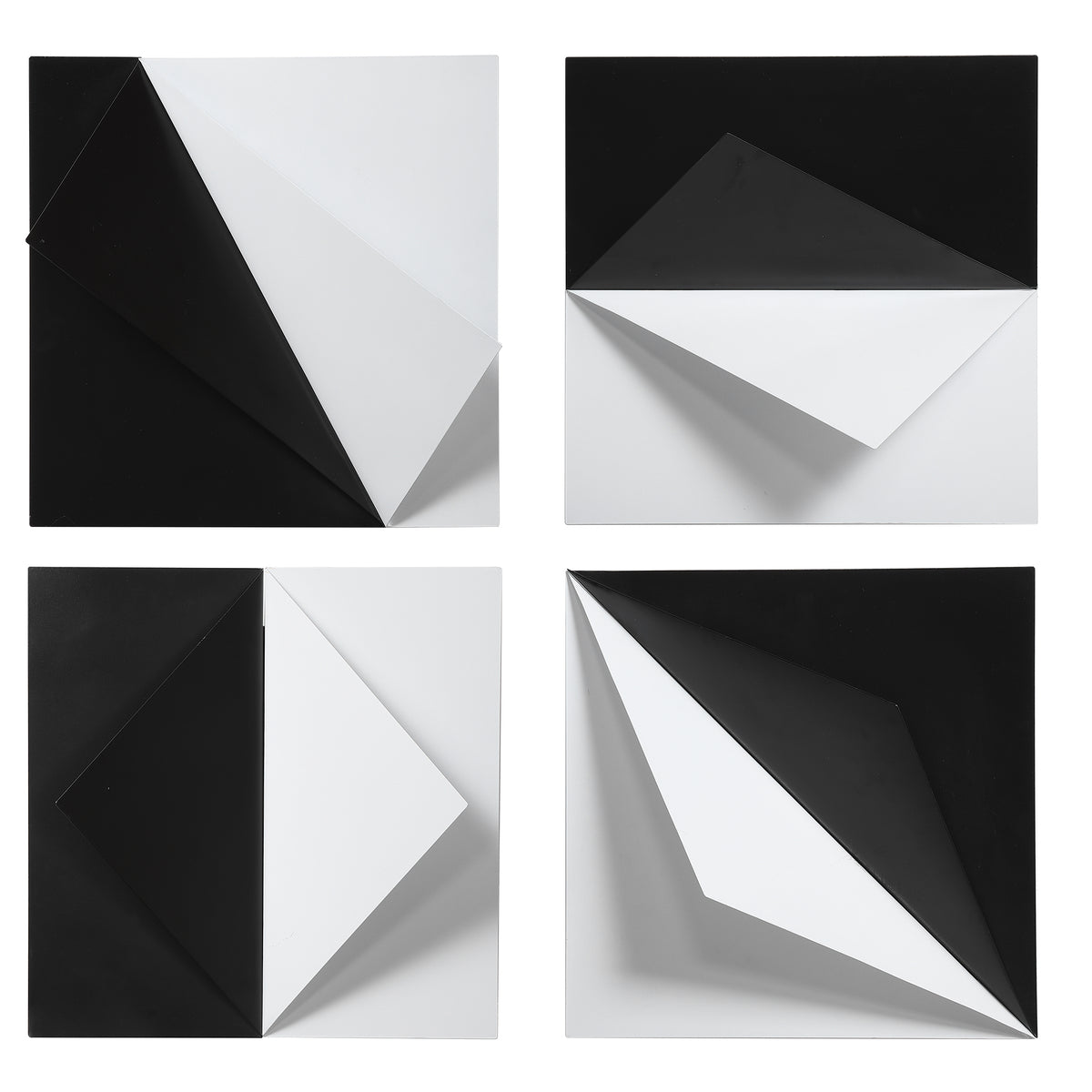 Uttermost Origami Metal Wall Decor, S/4