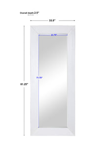 Uttermost Tybee White Oak Leaner Mirror